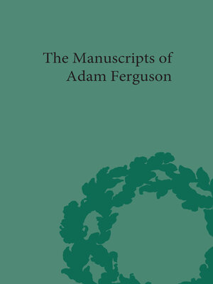 cover image of The Manuscripts of Adam Ferguson